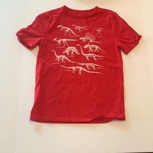 Gap Kids Dinosaur Print Red T-Shirt